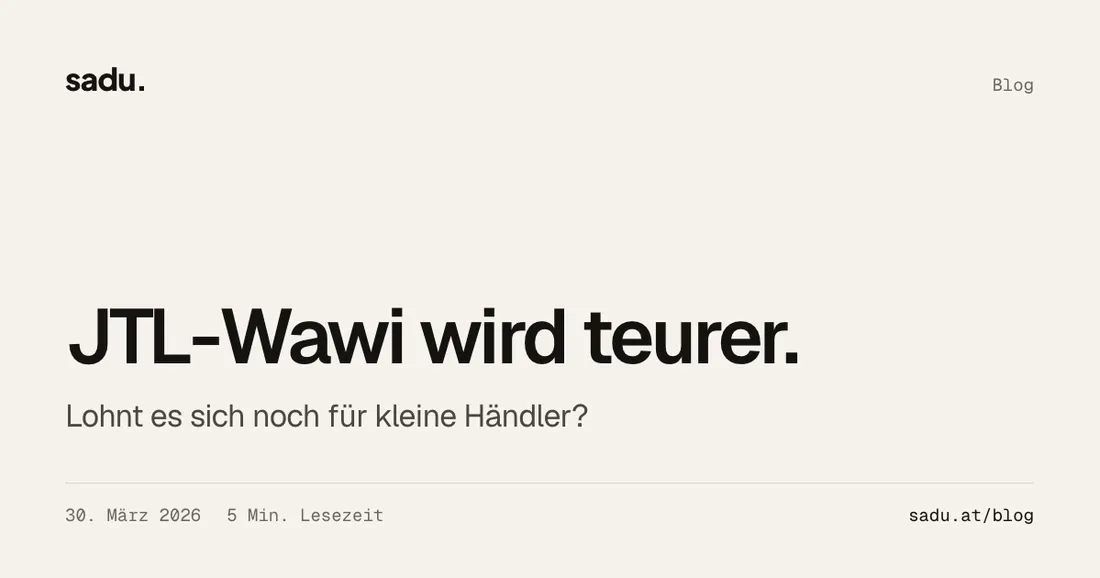 JTL-Wawi wird teurer: Lohnt es sich noch für kleine Händler?