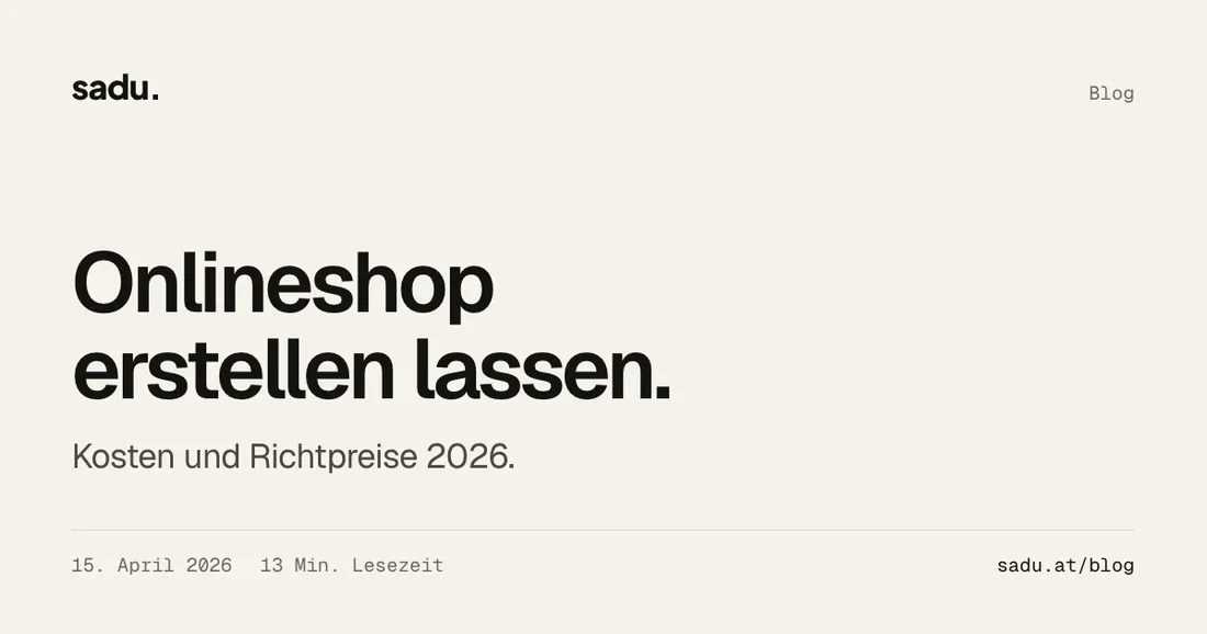 Onlineshop erstellen lassen: Kosten und Richtpreise 2026