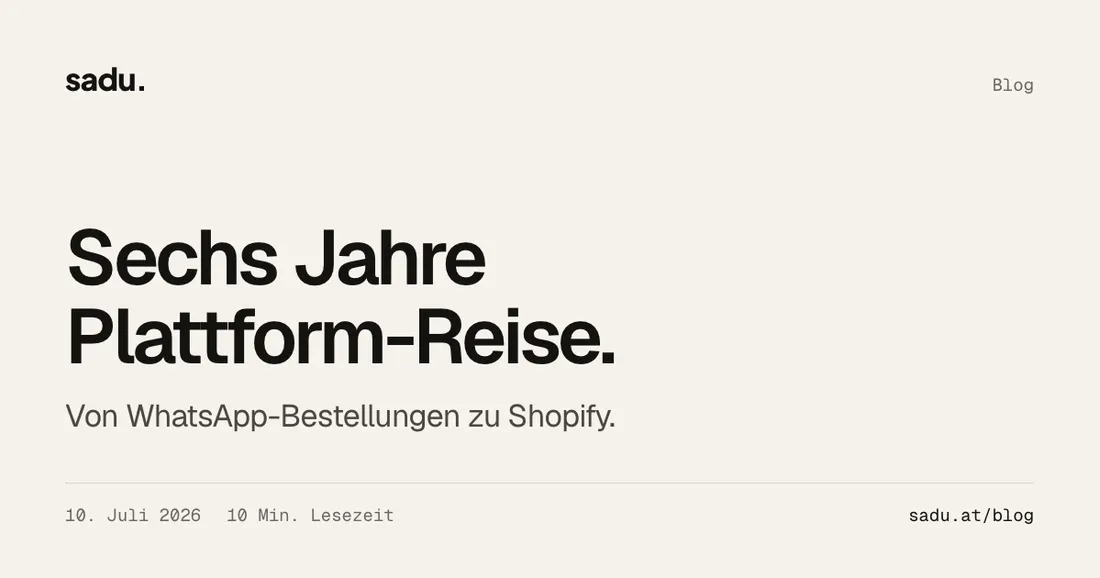 Von WooCommerce zu Shopify: sechs Jahre Plattform-Reise eines Händlers mit Millionenumsatz