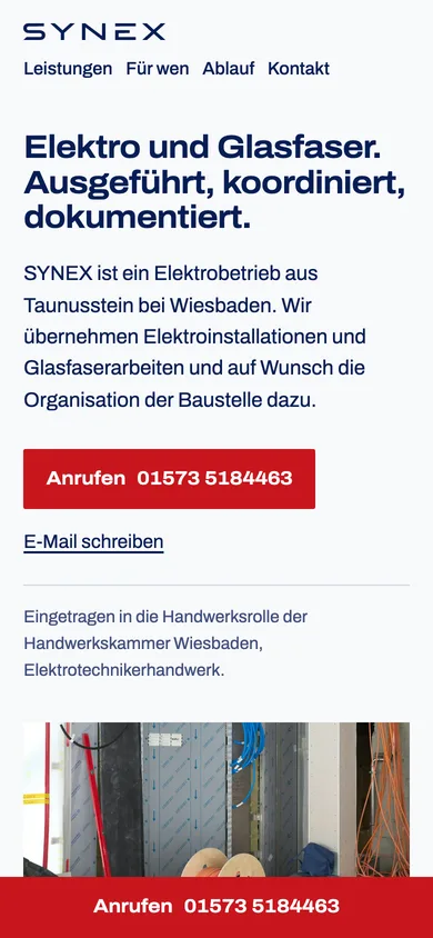 synextechnik.de am Handy